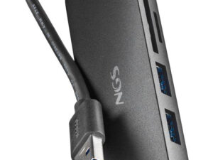 Hub NGS 3xUSB 3.0 1xSD 1xMicroSD Negro