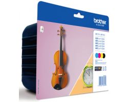 Tinta BROTHER XL Pack Negro/Tricolor