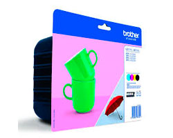 Tinta BROTHER XL Pack Negro/Tricolor