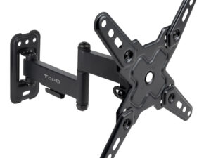 Soporte Pared TOOQ 13"-43" Gira/Incl Negro