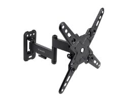 Soporte Pared TOOQ 13"-43" Gira/Incl Negro