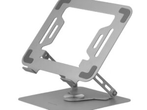 Soporte Mars Gaming 17" Girat/Plegable Plata