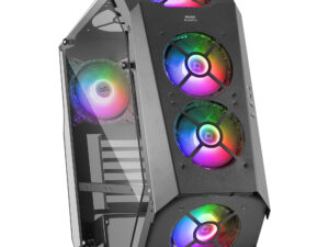 Caja Mars Gaming Premium ARGB ATX mATX Negra