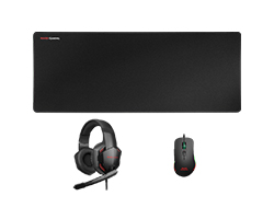 Pack Mars Gaming Ratón/Alfombrilla/Auriculares