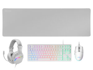 Pack Mars Gaming T+Ratón+Auric+Alf Blanco