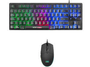 T+Ratón Mars Gaming LED RGB USB Óptico Negro