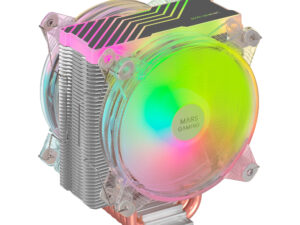 Ventilador Mars Gaming 2x120mm 220W ARGB Plata