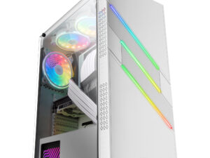 Caja Mars Gaming XL ARGB ATX mATX Blanca