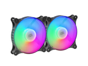 Ventilador Mars Gaming 120mm FRGB Kit 2 Negro