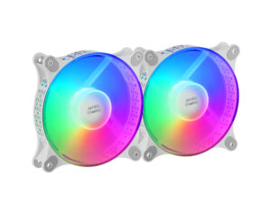 Ventilador Mars Gaming 120mm FRGB Kit 2 Blanco