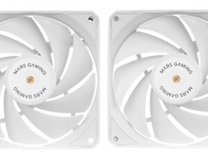 Ventilador Caja Mars Gaming 12cm Blanco Kit2