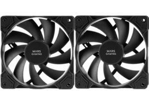 Ventilador Mars Gaming 120mm Kit 2 Negro