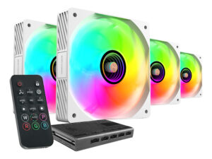 Kit Mars Gaming 4 Ventiladores ARGB+Hub ARGB