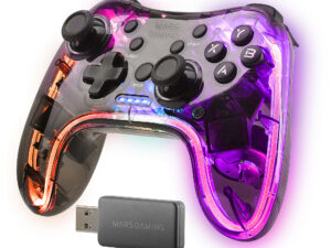 GamePad Mars Gaming RGB Inalámbrico RF Negro