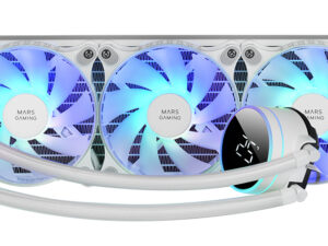 Ref. Líq. Mars Gaming 3x120mm FRGB Blanca