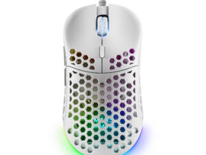 Ratón Mars Gaming RGB USB-A 12800dpi Blanco