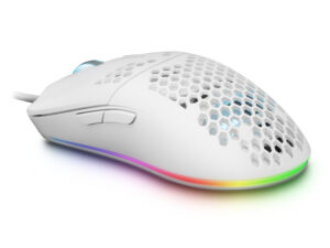 Ratón Mars Gaming RGB USB-A 12400dpi Blanco