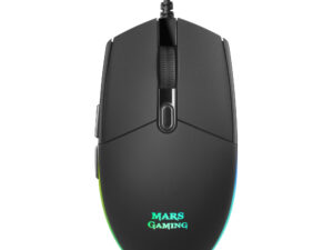 Ratón Mars Gaming Óptico RGB USB-A 3200dpi Negro