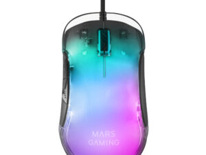 Ratón Mars Gaming Óptico 12800dpi Espejo Negro