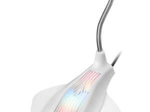 Micrófono Sobremesa Mars Gaming Flexible Blanco Micrófono Sobremesa Mars Gaming Flexible Blanco