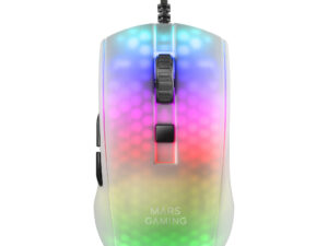 Ratón Mars Gaming Óptico 12800dpi Blanco
