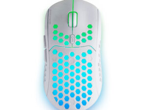 Ratón Mars Gaming RGB RF 2.4GHz 3200dpi Blanco