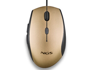 Ratón NGS Ergonómico Óptico USB 1600dpi Oro