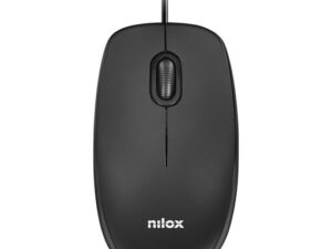 Ratón NILOX Óptico USB-A 1600dpi Negro