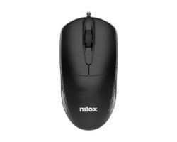 Ratón NILOX Óptico USB-A 1200dpi Negro