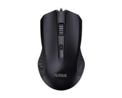 Ratón NILOX Óptico USB-A 2400dpi Negro