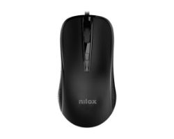 Ratón NILOX Óptico USB-A 2400dpi Negro