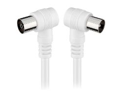 Cable Engel Axil Antena Acodado M/H 2.5m Blanco MP0703C