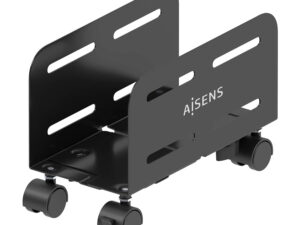 Soporte Suelo CPU AISENS con ruedas Negro