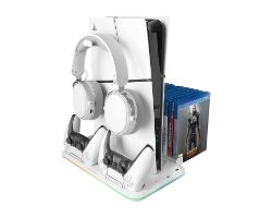 Soporte Mars Gaming RGB para PS5 Blanco