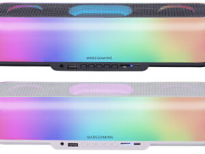 Barra de Sonido Mars Gaming 20W RGB BT Blanca