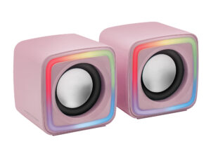Altavoces Mars Gaming DSP 8W 2.0 USB RGB Rosa