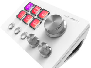Control Deck Mars Gaming 6 Teclas LCD Blanco