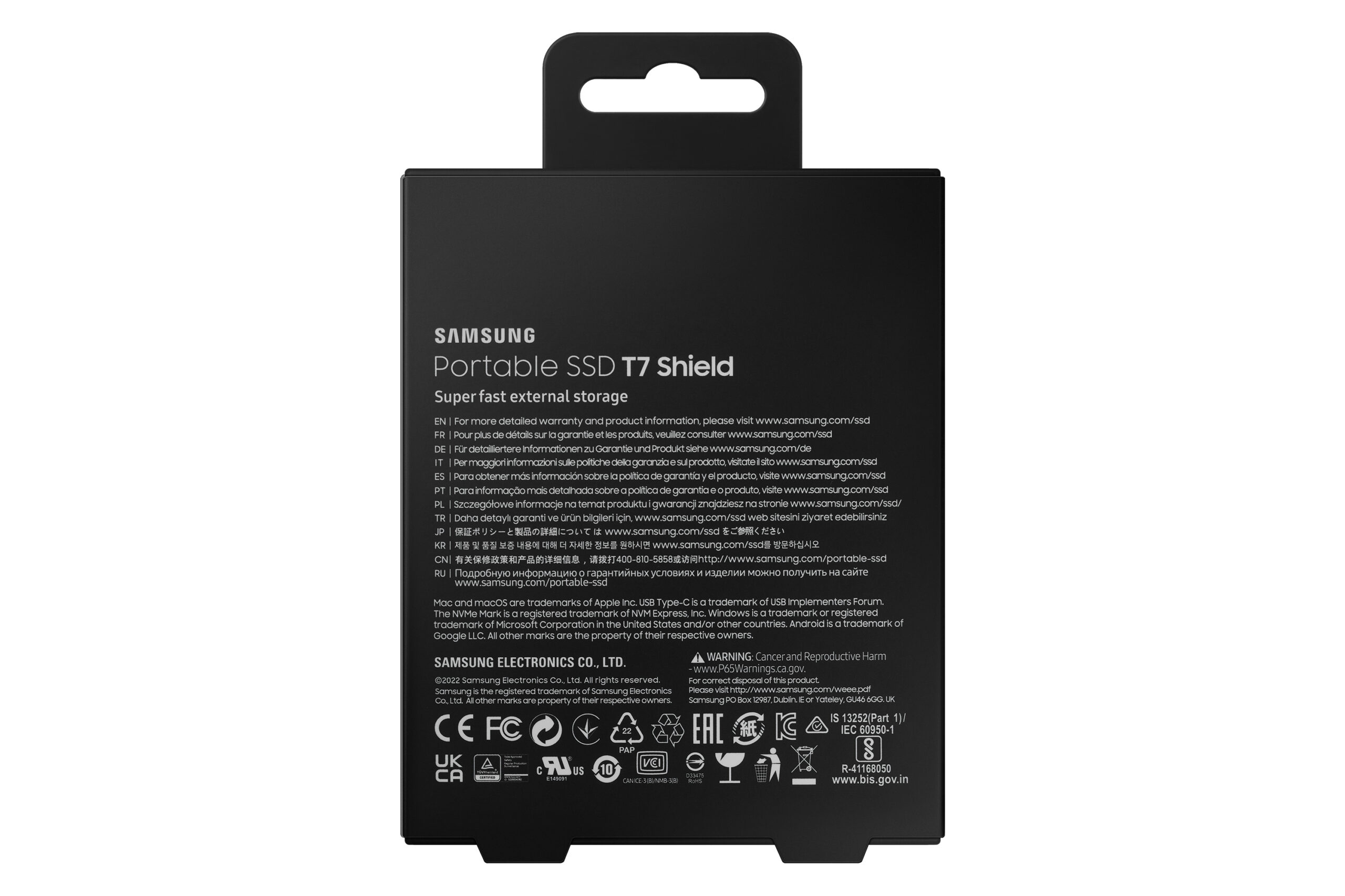 SSD Samsung T7 Shield 2Tb USB 3.1 Negro SSD Samsung T7 Shield 2Tb USB 3.1 Negro