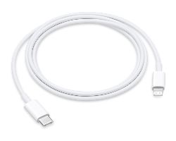 Cable Apple USB-C/M a Lightning/M 1m Blanco