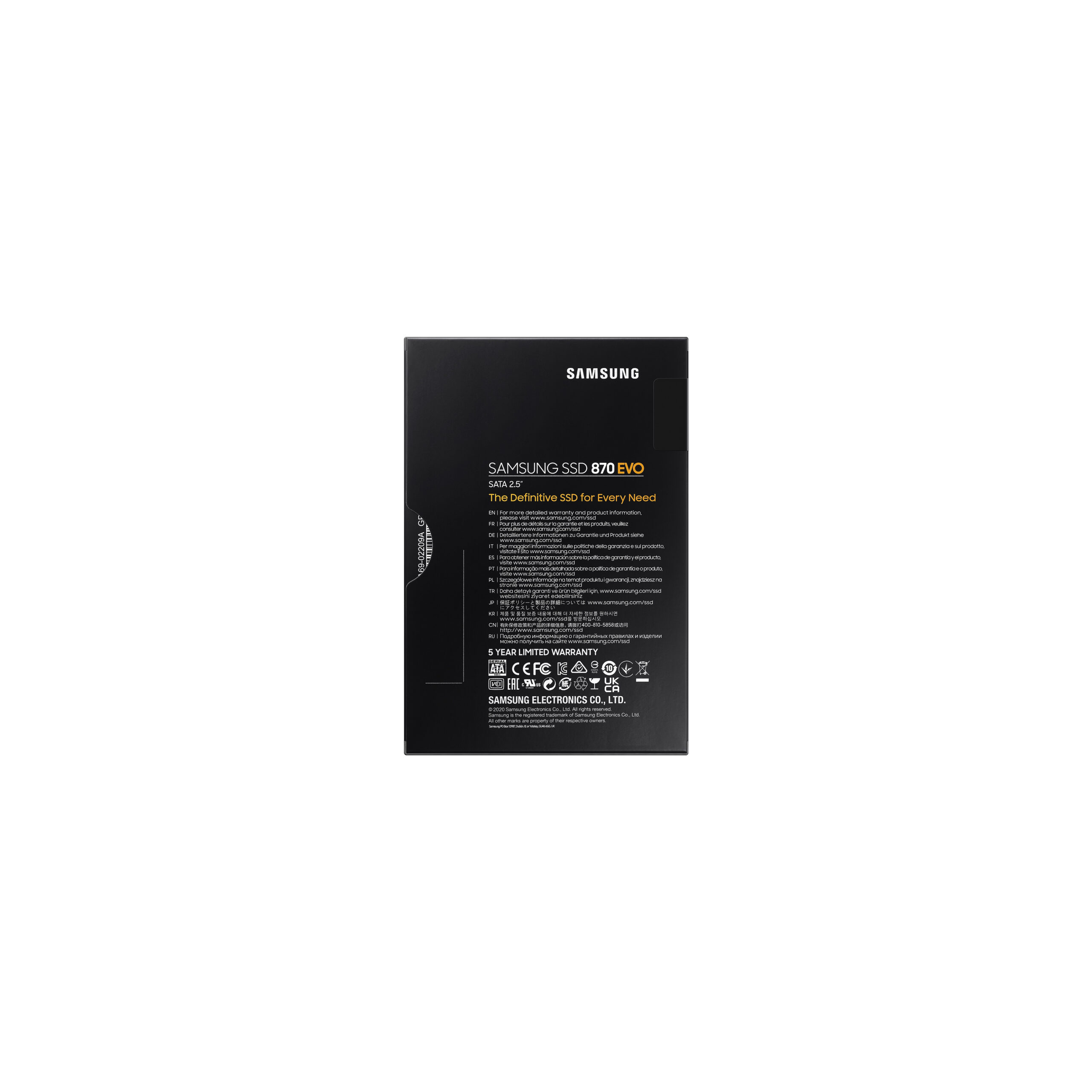 SSD Samsung 870 Evo 2.5" 2Tb SATA3 SSD Samsung 870 Evo 2.5" 2Tb SATA3