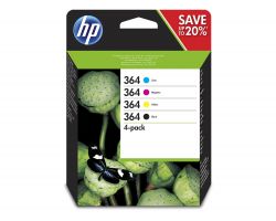 Tinta HP 364 Pack Tricolor/Negro 3ml/6ml