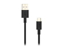 Cable NUBBEH Elisium USB-A/USB-C 1m Negro