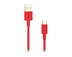 Cable NUBBEH Elisium USB-A/USB-C 1m Rojo