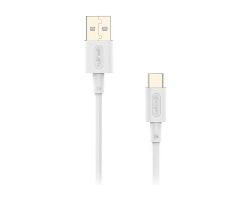 Cable NUBBEH Elisium USB-A/USB-C 1m Blanco