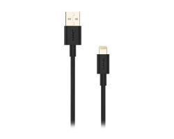 Cable NUBBEH USB-A/Lightning 1m 2A Negro