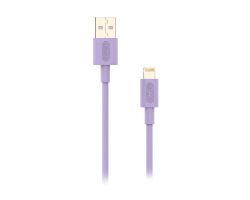 Cable NUBBEH USB-A/Lightning 1m 2A Lila