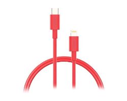 Cable NUBBEH USB-C/Lightning 1m 2A Rojo