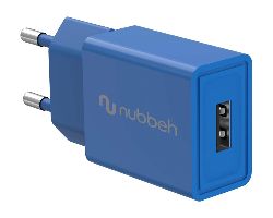 Cargador Pared NUBBEH 1USB-A 10W Azul