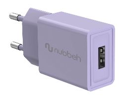 Cargador Pared NUBBEH 1USB-A 10W Lila