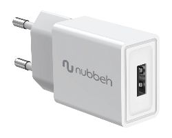 Cargador Pared NUBBEH 1USB-A 10W Blanco